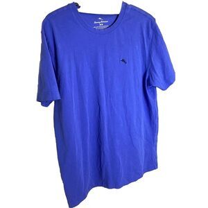 Tommy Bahama Men's T-Shirt Short Sleve‎ Blue with Logo Size Medium